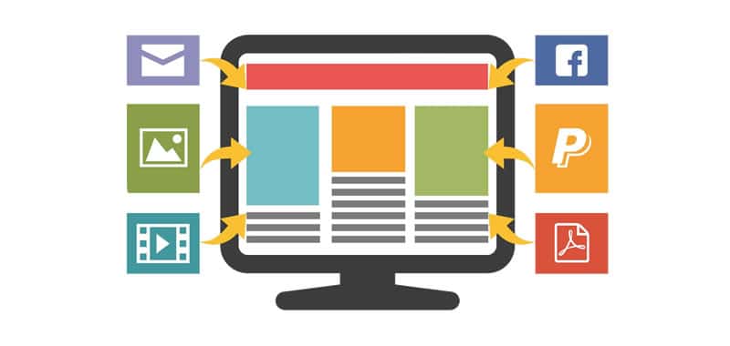 Elementos básicos de un sitio Web y sus partes | Aprender HTML | Los componentes de una página web son: imágenes, texto, audio, video, animaciones y otros contenidos multimedia interactuando con usuarios de Internet