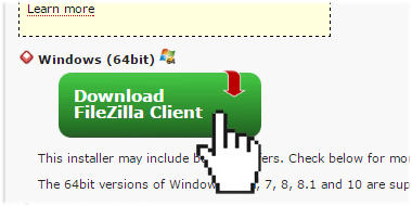 Descargar Filezilla en versión cliente
