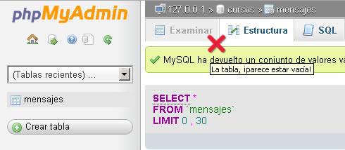 Delete table in database