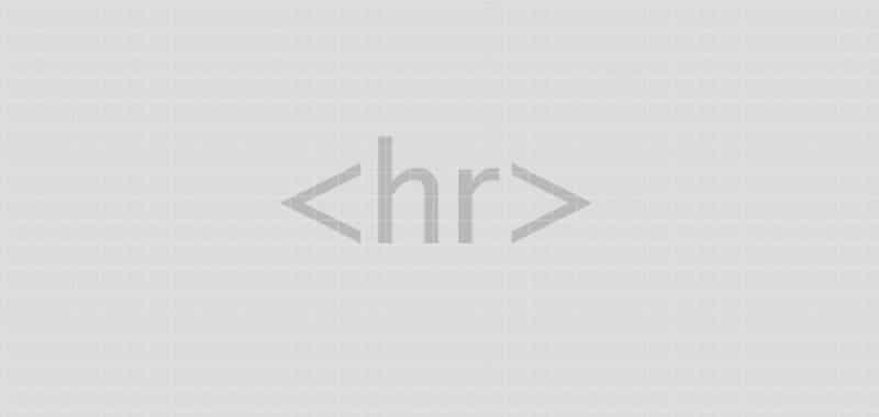 Tag hr HTML Horizontal Line - Attributes and styles