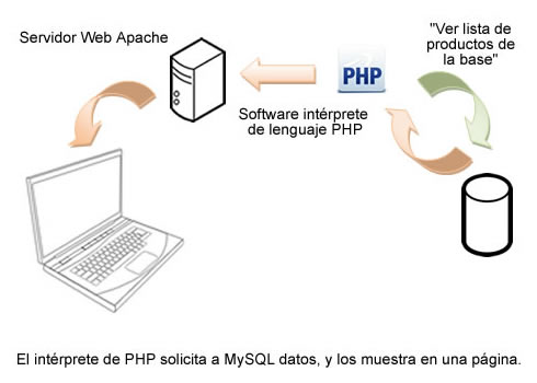 PHP server client MySQL