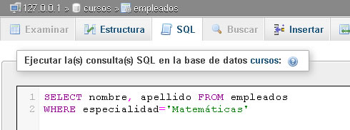 SQL query result