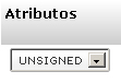 Unsigned attribute base table