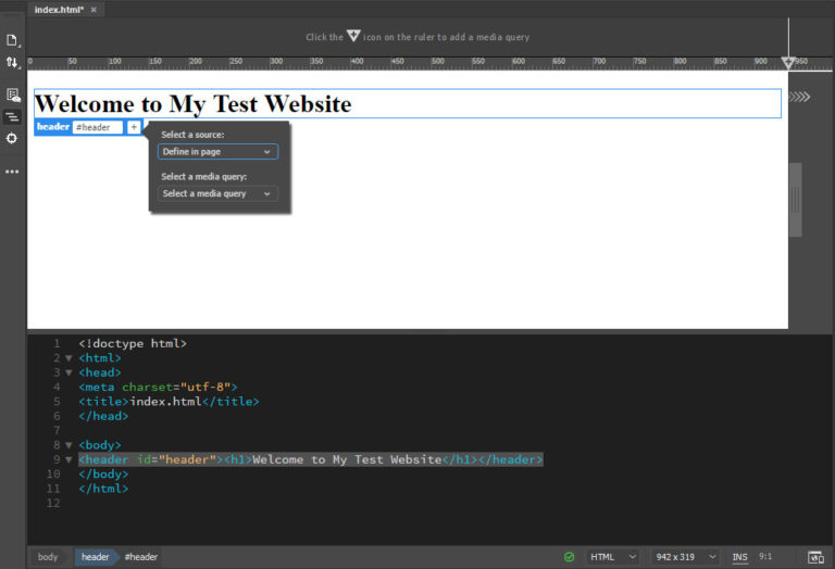 Agregar archivo CSS en Dreamweaver