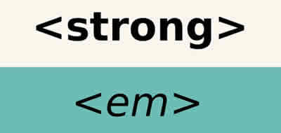 Texto en un sitio Web - Diferencias tags strong, em, b, i, u