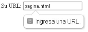 Input tipo URL formularios HTML