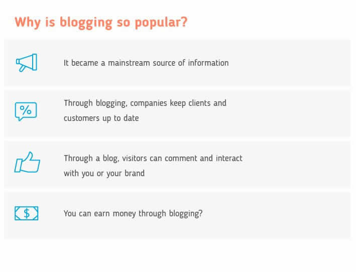 Por qué un Blogging es popular