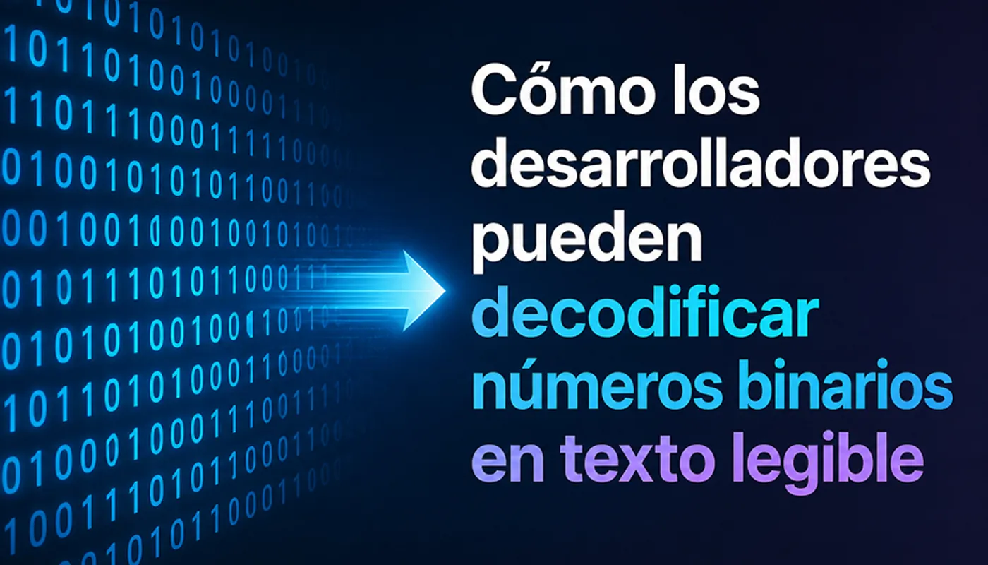 Cómo decodificar números binarios en texto legible: Guía paso a paso - Aprende cómo convertir código binario a texto usando el método manual ASCII o traductores automáticos. Entiende cómo procesan datos las computadoras