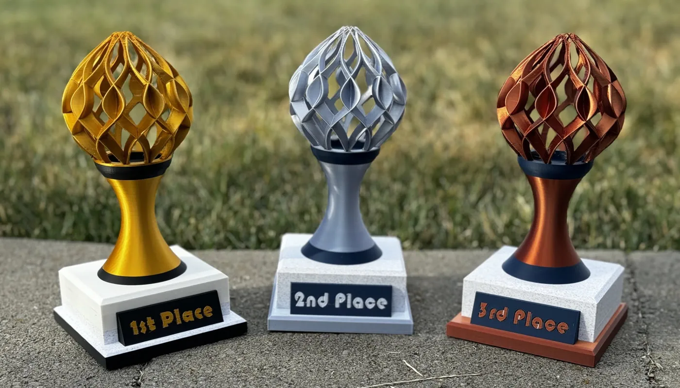 Cómo la impresión 3D convirtió los trofeos en pequeñas obras de arte