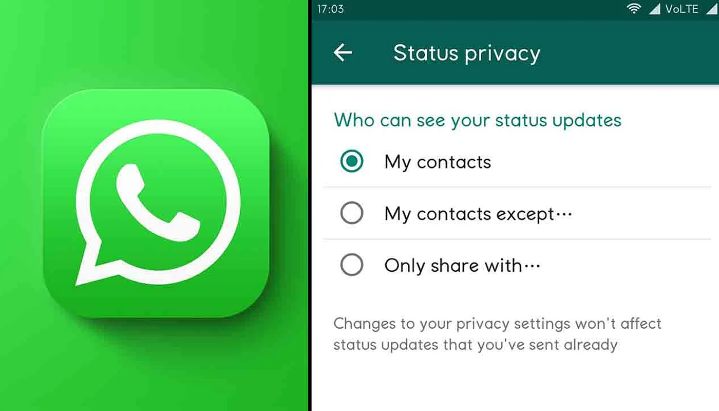 Mis contactos excepto, nueva opción de privacidad en WhatsApp